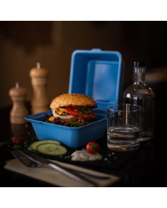 Burger box, 100% återvinningsbar och BPA-fri